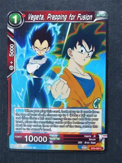 Vegeta Prepping for Fusion - Dragon Ball Super Cards #9L - Image 1