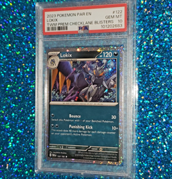 PSA 10 Gem Mint Lokix Cosmos Holo Twilight Masquerade Blister Promo Pokemon Card - Image 4