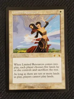 Lot of 2 Limited Resources (LP) Light Play - Exodus - MTG Magic the Gathering - Image 2