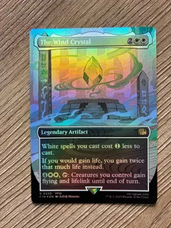 The Wind Crystal Borderless FOIL - FINAL FANTASY MTG NM - Image 1