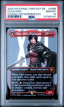 2025 MTG FINAL FANTASY CLIVE, IFRIT'S DOMINANT/IFRIT, WARDEN OF INFERNO PSA 10 - Image 1