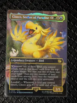 Choco, Seeker of Paradise (Borderless) (Chocobo Track Foil) Final Fantasy Foil - Image 1