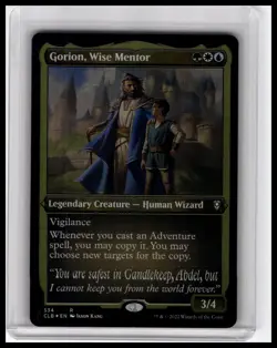 Battle for Baldur's Gate #534 Gorion, Wise Mentor (Foil Etched) - Image 1