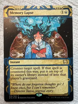 1 x Memory Lapse - Foil Etched - Strixhaven: Mystical Archives - NM-Mint - MTG - Image 1