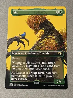 MTG - Six (Borderless) - Modern Horizons 3 - NM Rare MH3 #370 Non Foil - Image 1