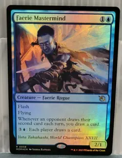 Mtg FAERIE MASTERMIND FOIL NM March Of The Machine 0058 -Argo- - Image 1