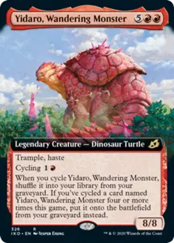 1x Yidaro, Wandering Monster - Foil - Extended Art Light Play MTG Magic - Kid Ic - Image 1