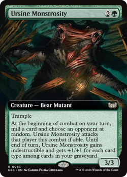 Ursine Monstrosity (Extended Art) - DSC Rare - MTG NM - Image 1