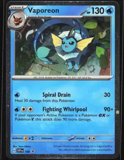 Pokemon Vaporeon SVP 168 Scarlet & Violet Cosmos Holo Black Star Promo NM - Image 1