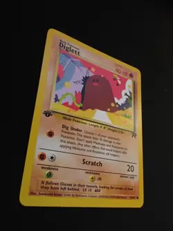 Pokemon TCG Diglett 52/82 1st Edition Team Rocket LP - Image 3