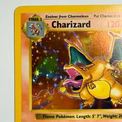 Pokemon TCG Charizard Shadowless Base Set 4/102 Holo WOTC 1999 - Image 2