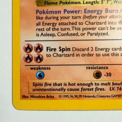 Pokemon TCG Charizard Shadowless Base Set 4/102 Holo WOTC 1999 - Image 4