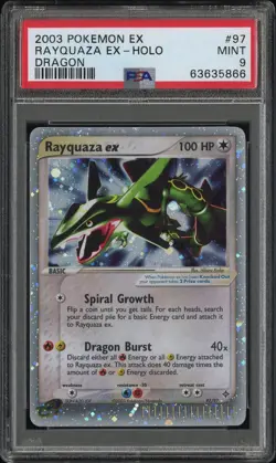 Pokemon Rayquaza ex 97 EX Dragon Ultra Rare Holo PSA 9 MINT. - Image 1