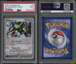 Pokemon Rayquaza ex 97 EX Dragon Ultra Rare Holo PSA 9 MINT. - Image 3