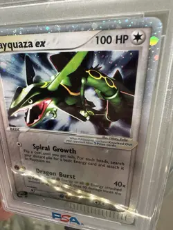 Pokemon Rayquaza ex 97 EX Dragon Ultra Rare Holo PSA 9 MINT. - Image 4