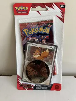 Pokemon TCG Destined Rivals Blister Pack 1 Booster Pack Eevee Promo Factory Seal - Image 1