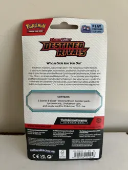 Pokemon TCG Destined Rivals Blister Pack 1 Booster Pack Eevee Promo Factory Seal - Image 2