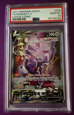 Pokemon Genesect V Fusion Strike Full Alt Art #255 PSA 10 Gem Mint - Image 1