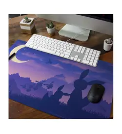 Pokemon Center Exclusive Playmat: Eevee & Umbreon Twilight Playmat (24" x 14") - Image 1