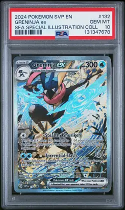 2024 POKEMON SVP EN-SV BLACK STAR PROMO #132 GRENINJA EX PSA 10 - Image 1