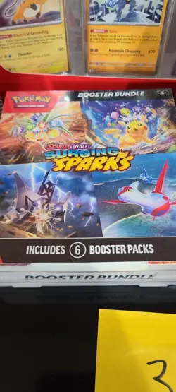 pokemon lot ,151 tin collection box plus surging sparks booster bundle & bonus - Image 4