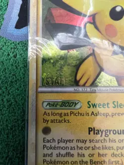Pokemon SEALED Pichu 28/123 HeartGold & SoulSilver STAFF Prerelease Promo Pack!! - Image 3