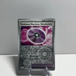 Technical Machine: Devolution 177/182 Reverse Holo Uncommon Pokemon Paradox Rift - Image 1