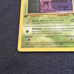 Pokemon TCG WoTC Grimer 48/62 Fossil First Edition Vintage Lightly Played LP+ - Image 4