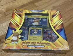 2017 Pokemon TCG Alolan Raichu Collection Box Factory Sealed 820650803345 - Image 1