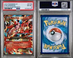 POKEMON BLACK STAR PROMO M/MEGA BLAZIKEN EX #XY86 HOLO PSA 6 EX - Image 2