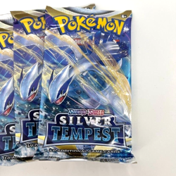 Lot of (10) Pokemon TCG Sword & Shield Silver Tempest Booster Packs - NEW/SEALED - Image 3