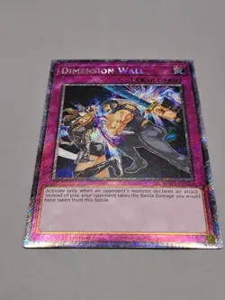 Yugioh! Dimension Wall - RA04-EN127 - Platinum Secret Rare - 1st Edition Near Mi - Image 1