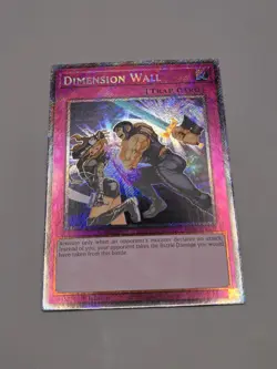 Yugioh! Dimension Wall - RA04-EN127 - Platinum Secret Rare - 1st Edition Near Mi - Image 2