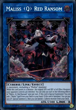 Maliss Q Red Ransom 1st Prismatic Secret MP25-EN125 Yu-Gi-Oh! - Image 1