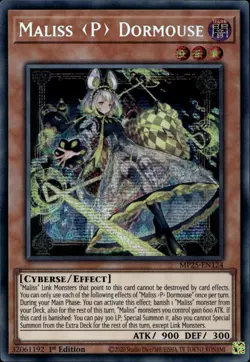Maliss P Dormouse 1st Prismatic Secret MP25-EN124 Yu-Gi-Oh! - Image 1