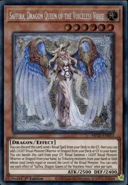 Saffira, Dragon Queen of the Voiceless Voice Prismatic MP25-EN053 Yu-Gi-Oh! - Image 1