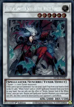 Rciela, Sinister Soul of the White Forest 1st Prismatic MP25-EN087 Yu-Gi-Oh! - Image 1