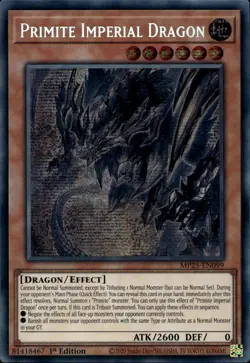 Primite Imperial Dragon 1st Prismatic Secret MP25-EN099 Yu-Gi-Oh! - Image 1