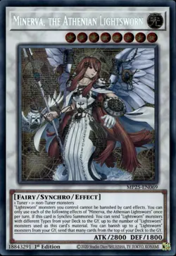 Minerva, the Athenian Lightsworn 1st Prismatic Secret MP25-EN069 Yu-Gi-Oh! - Image 1