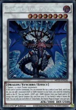 Chaos Ruler, the Chaotic Magical Dragon 1st Prismatic MP25-EN150 Yu-Gi-Oh! - Image 1