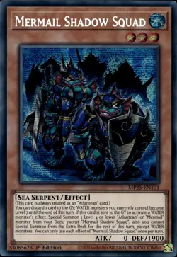 Mermail Shadow Squad 1st Prismatic Secret MP25-EN101 Yu-Gi-Oh! - Image 1