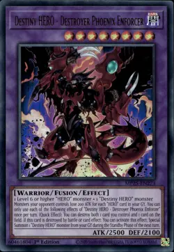 Destiny HERO - Destroyer Phoenix Enforcer 1st Ultra MP25-EN273 Yu-Gi-Oh! - Image 1