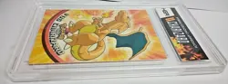 Pokemon #06 Charizard Topps TV Animation Series 1 Card - Blue Logo HGA PC - Image 3