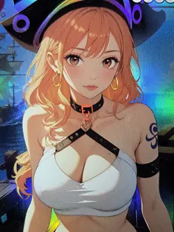 NAMI One Piece Waifu Goddess Card CUSTOM MADE - Image 2