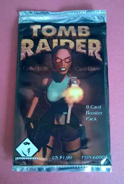 Vintage Tomb Raider 5 x CCG Sealed Booster Packs Collectible Card Game - Image 1