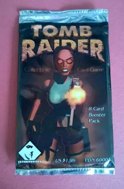 Vintage Tomb Raider 5 x CCG Sealed Booster Packs Collectible Card Game - Image 2