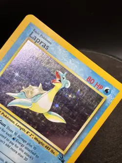 Lapras 10/62 Fossil Set Rare Holo Pokemon Card 1999 WOTC - Image 4