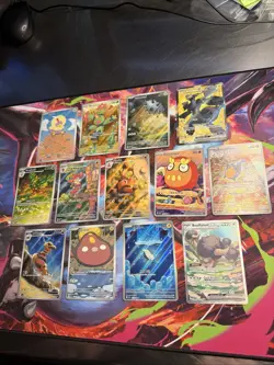 Lot Of 13 Black Bolt Full Art And More Pokemon Cards TCG All Pack Fresh NM - Image 1