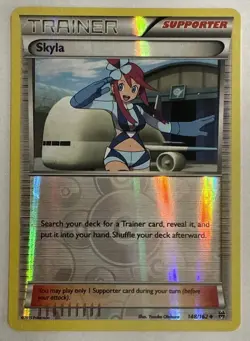 Skyla (134/165) Reverse Holo Trainer Card Boundaries Crossed Pokemon TCG NM - Image 1