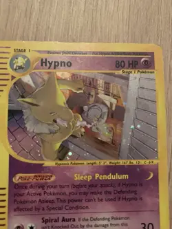 Hypno H12/H32 Aquapolis Holo Rare Pokemon Card WOTC - Image 5